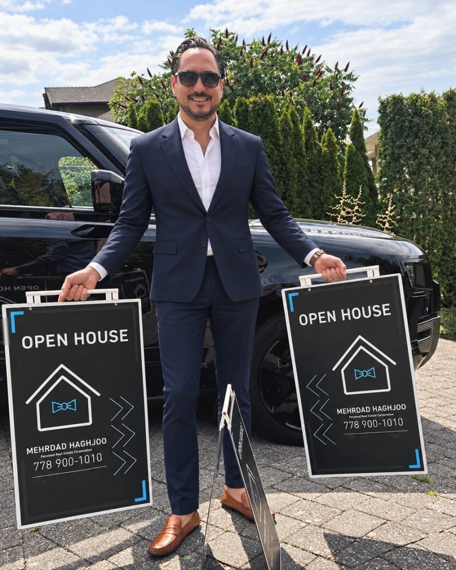 Mehrdad Haghjoo at an open house, ready to help you sell your home